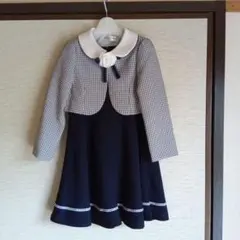 CHOPIN ワンピース 120cm ネイビー フラワーモチーフ