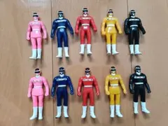 ソフビ 超新星フラッシュマン 5体セット バンダイ フィギュア 当時物