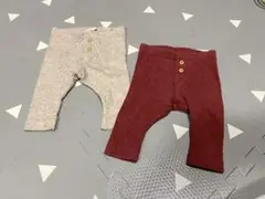 H&M リブパンツ　2枚セット　3M