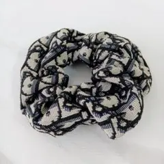 DIOR ディオール　ノベルティ　シュシュ　髪留め　オブリーク　黒