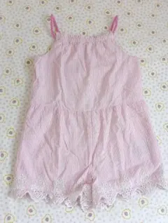 ベビーギャップ サロペット ストライプ ピンク 100 105 サマー