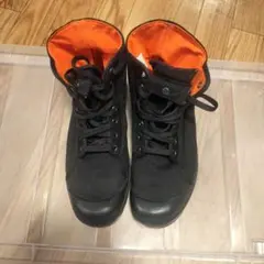 PALLADIUM ブラック/オレンジ ハイカットスニーカー