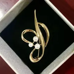 ゴールド　パールブローチ♡ 入園式、入学式、卒園式、卒業式、結婚式