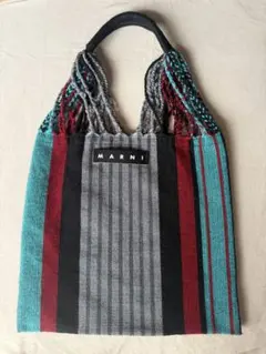 MARNI ストライプ トートバッグ　ハンモックバッグ