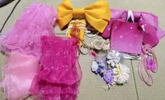 カラフル付け帯セット 小物 コサージュ