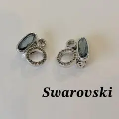 SWAROVSKI イヤリング シルバーカラー クリスタル