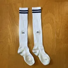 ミズノ　サッカー　フットサルソックス　白のサムネイル