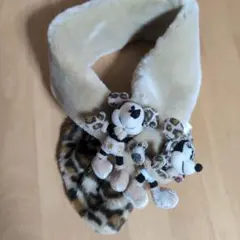 ディズニーリゾート　ミッキー ミニー ぬいぐるみ付きマフラー