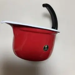 昭和レトロ ena ware エナウェア ホーロー鍋 赤　未使用　ヴィンテージのサムネイル