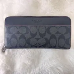 【新品未使用】COACH 長財布 シグネチャー ブラック 箱・保存袋付き
