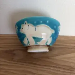 茶碗 今岡都 ガラス 平茶碗 遊・白くま 耐熱 茶道具 - メルカリ