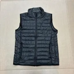 ZARAInditex 黒 キルティングダウンベスト - メルカリ