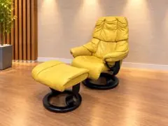 T8903☆エコーネス☆ストレスレス☆レノ☆本革リクライニングチェアオットマン