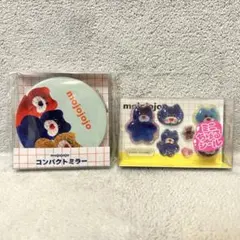 mojojojo コンパクトミラー　ミニちゅるシール　2点セット　ねこ