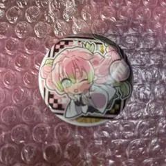 キャラクター缶バッジ ピンク 緑