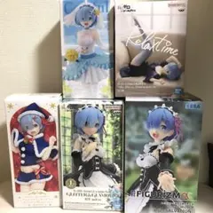 Re:ゼロから始める異世界生活 レム フィギュア 5体セット