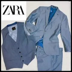 ZARA ザラ　3ピース　スーツ　メンズ　ビジネス　カジュアル　L メンズ　秋