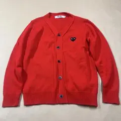 PLAY COMME des GARÇONS 가디건 레드 XL