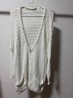 a.v.v standard ホワイトニットカーディガン