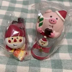 コンコンブル　デコレ　もぐもぐブーツブタ　ポテチサンタ　2点おまとめ