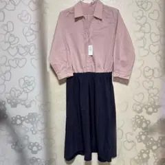 【未着用】Otto Collection シャツドッキングワンピ ピンク タグ付