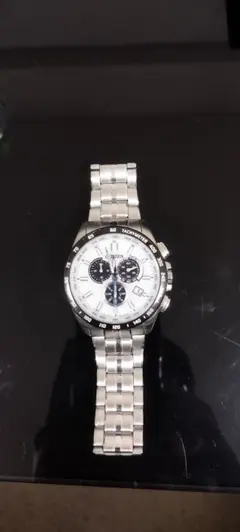 クォーツ腕時計 クロノグラフ シルバー