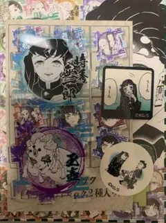 ☆ 鬼滅の刃　つながるアクリルパズル 第2弾　フレークシール　時透無一郎　玉壺