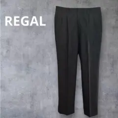 【REGAL】美品　ダークグレー ヘリンボーン スラックス　メンズ　ウエスト85