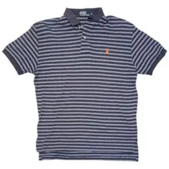 POLO RALPH LAUREN ポロシャツ 紺 ボーダー メンズ Mサイズ