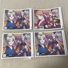 劇場版　新劇場版　銀魂　吉原大炎上　ラベル缶　ステッカー　4枚セット