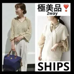 ❤️シップス❤️ドットブラウス❤️アーバンリサーチ　イエナ　トゥモローランド　ビームス