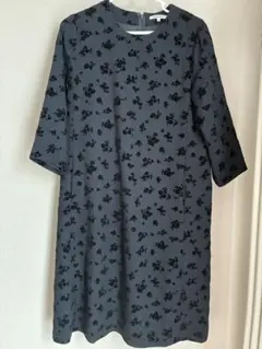 GLOBAL WORK 花柄 ひざ丈ワンピース M