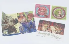 地縛少年花子くん　バースデーカード　ステッカー　シール　4枚セット