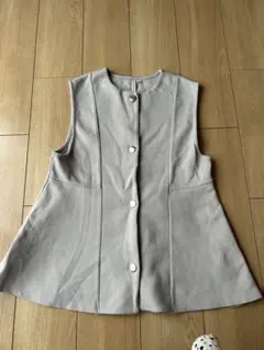 HK WORKS LONDON グレー ノースリーブベスト M