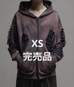 【Casper John】クラッシュジップパーカー XS