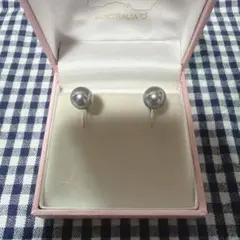 グレーパールシルバーイヤリングのサムネイル
