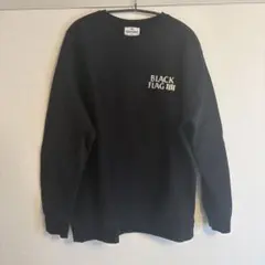 BLACK FLAG スウェット 刺繍ロゴ ブラック XLのサムネイル