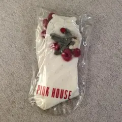 ピンクハウス　靴下　いちごモチーフ