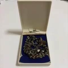 ゴールドシルバーチェーンネックレス イヤリング