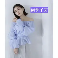 NATURAL BEAUTY BASIC/シアーギャザーペプラムブラウスのサムネイル