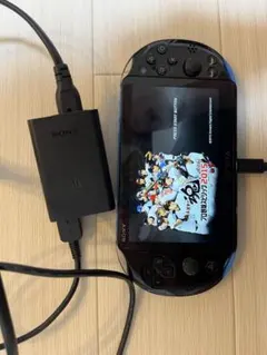 PS Vita 本体 青色 充電器付 メモリーカード16G付 プロスピ2015付