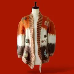 モヘア カーディガン