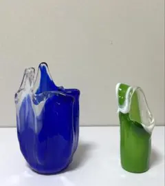 ガラス花器　2点