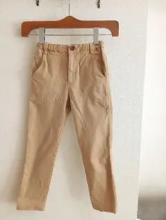 Familiar　ファミリア　ベージュ 長ズボン チェック　130