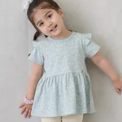 プティマイン【WEB限定】カットチュニック　100センチ ライトグリーン　新品