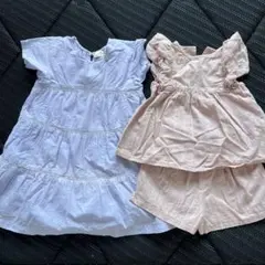 プティマイン　ワンピース　セットアップ　90 女の子