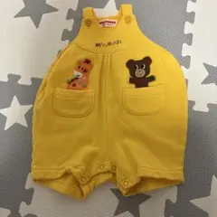 ミキハウス ショートオール キリン クマ 80cm