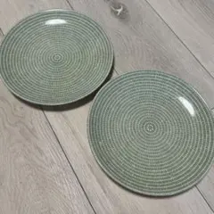 【廃盤】王冠旧ロゴ アラビア アベック 24h 20cmプレートグリーン2枚 79059994-1.jpg