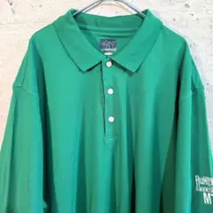 美品古着 グレッグノーマン ゴルフ ポロシャツ 緑 ロゴ XXL ビッグサイズのサムネイル