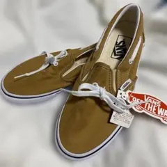 VANS ブラウンスニーカーV198CF CALM LACYスリッポン新品タグ付